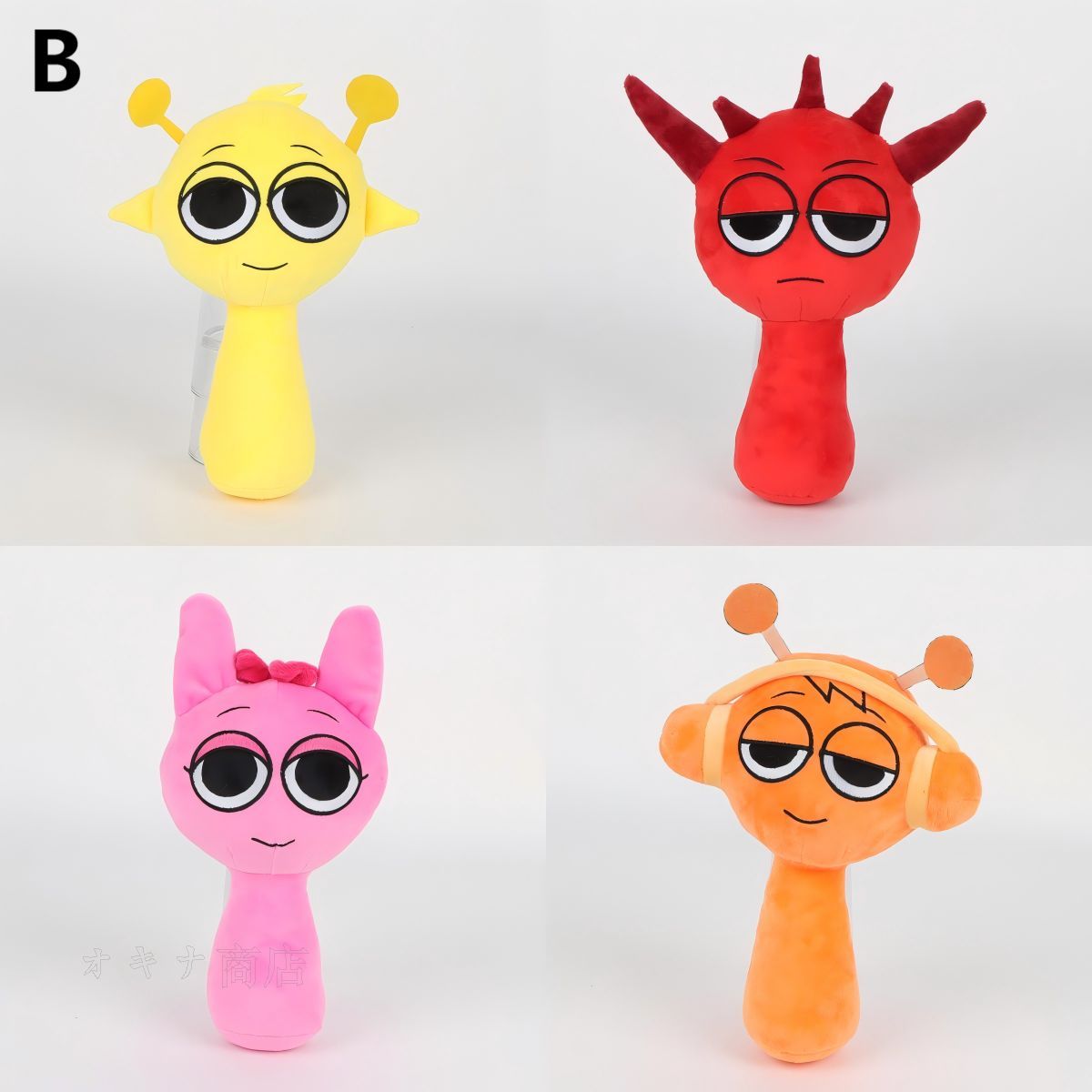 Sprunki Plush 4点セット！ スプランキー ぬいぐるみ