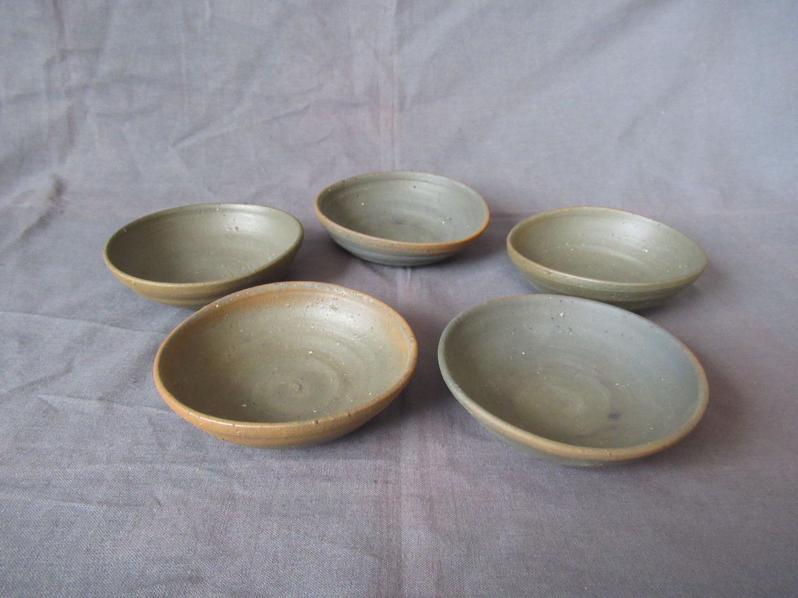 金子司 萩焼初期作品 カラフルな陶器(小物入) 金子司 萩焼初期作品