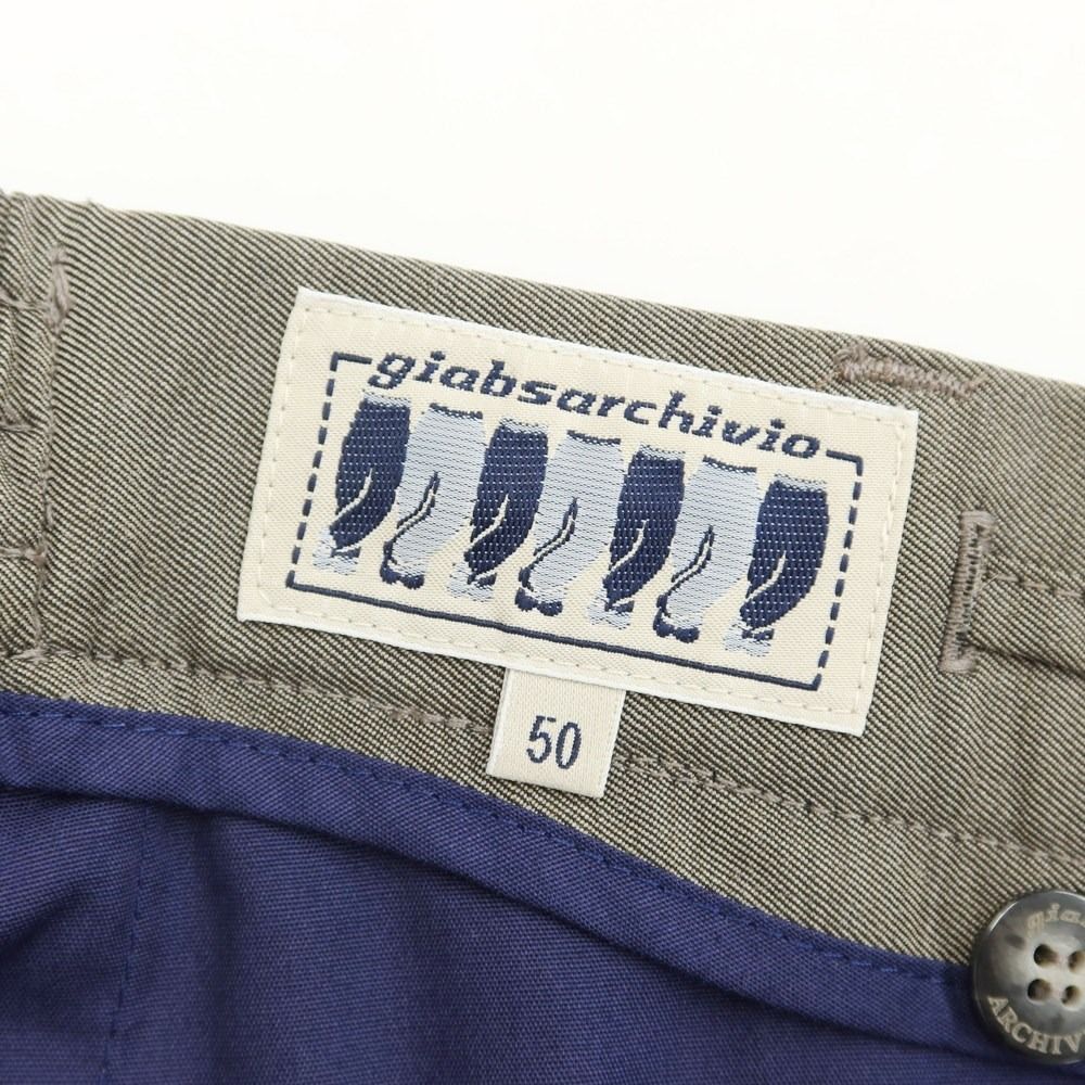 【中古】ジャブス アルキヴィオ giab's ARCHIVIO ウールナイロン カジュアルスラックス パンツ ウォームグレー【サイズ50】【メンズ】-7
