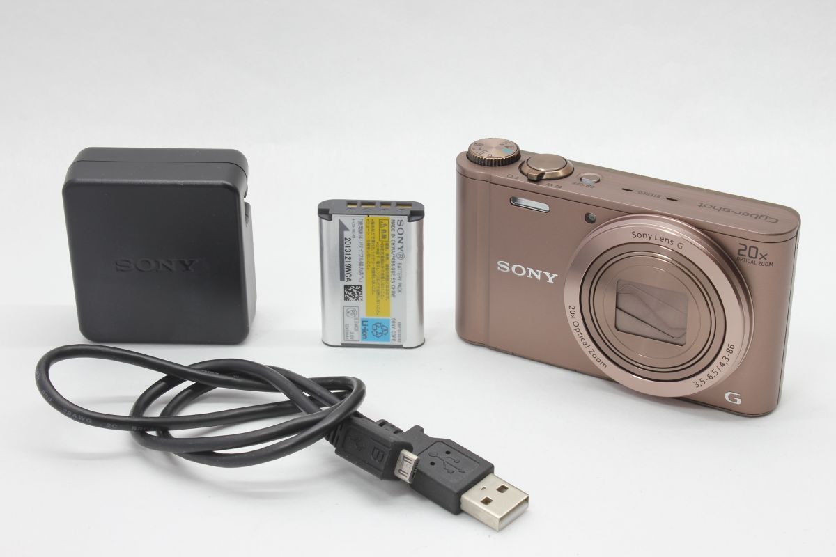 動作美品】ソニー SONY Cyber-shot DSC-WX300 ブラウン 動作確認