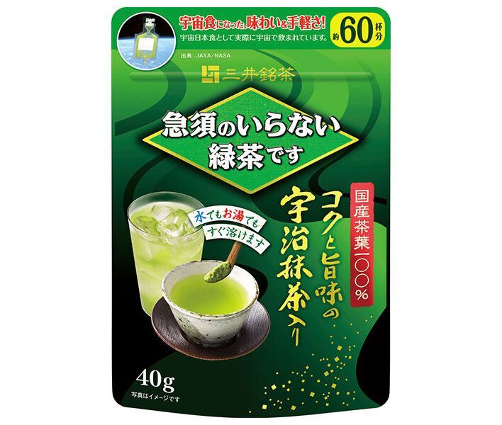 三井農林 三井銘茶 急須のいらない緑茶です 40g×24袋入× 2ケース ｜ 緑茶 煎茶 インスタント 急須 宇治抹茶