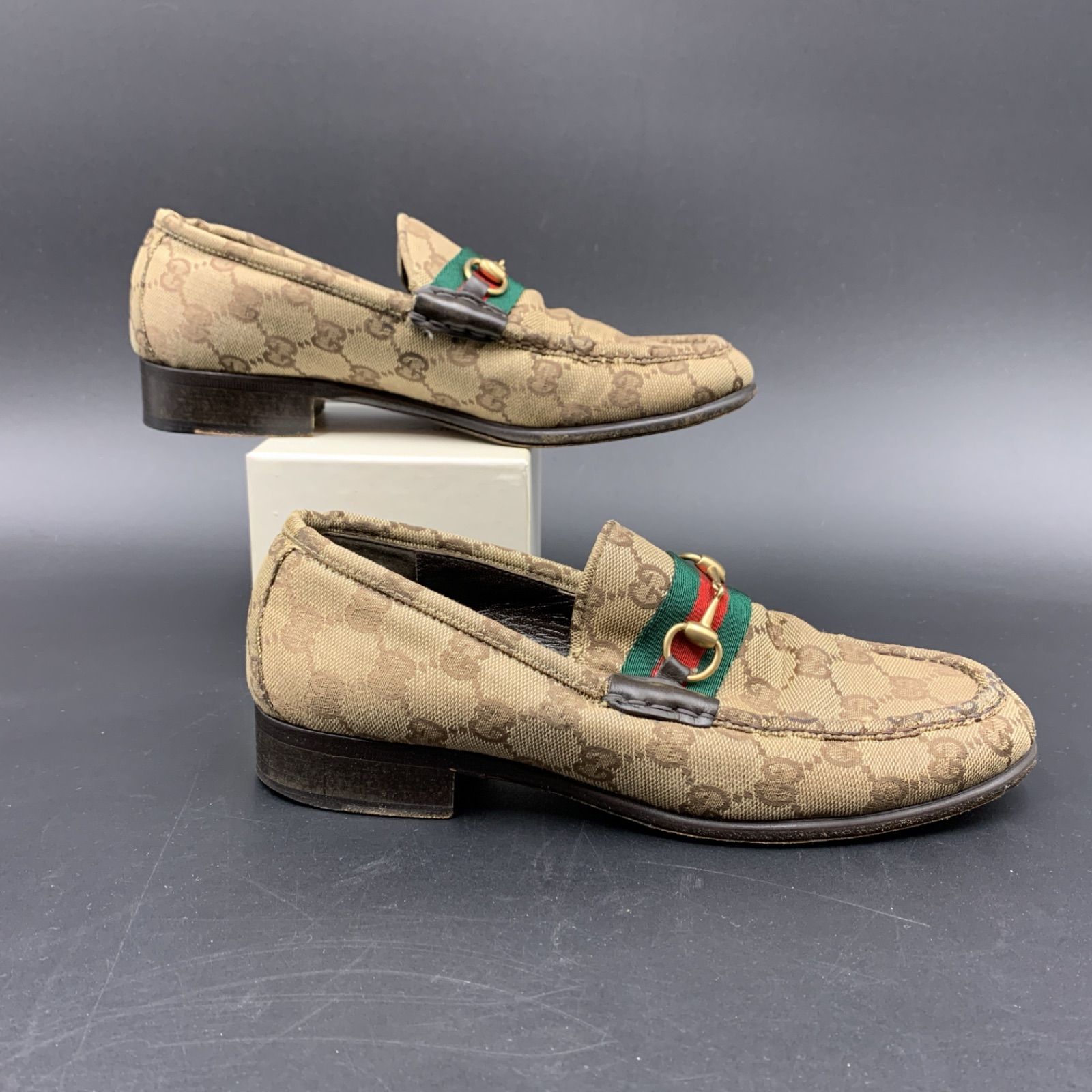 GUCCI グッチ　ホースビットローファー　 GG キャンバス GUCCI 【未使用】グッチ GGキャンバス ホースビット ローファー