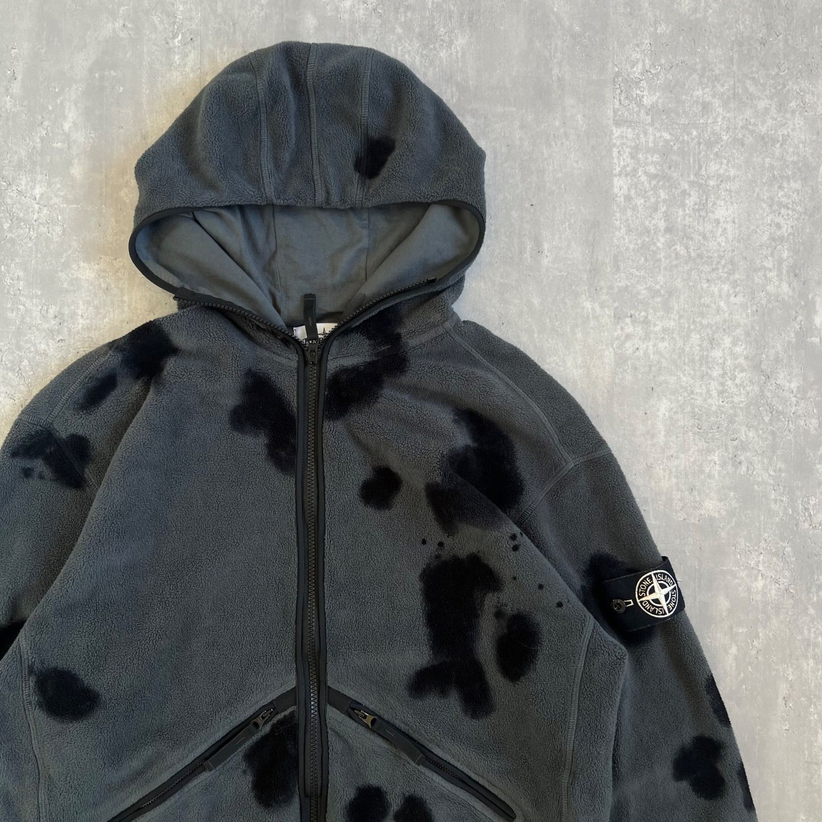 STONE ISLAND ストーンアイランド ハンドペイント まだら模様 ジップ