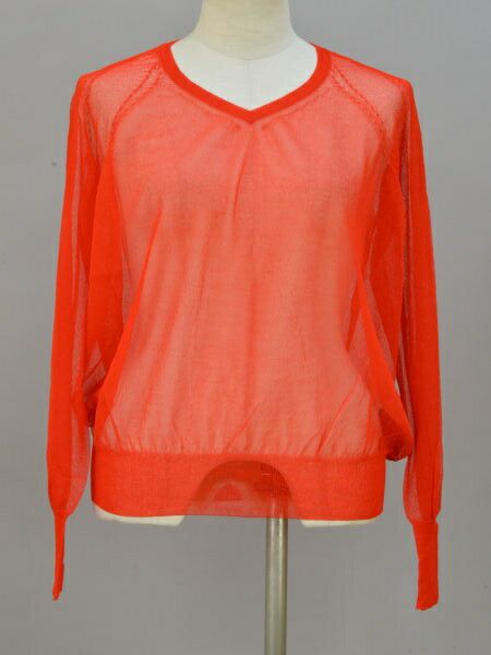 サポートサーフェス support surface シースルー プルオーバーニット 1サイズ レッド レディース F-S3806