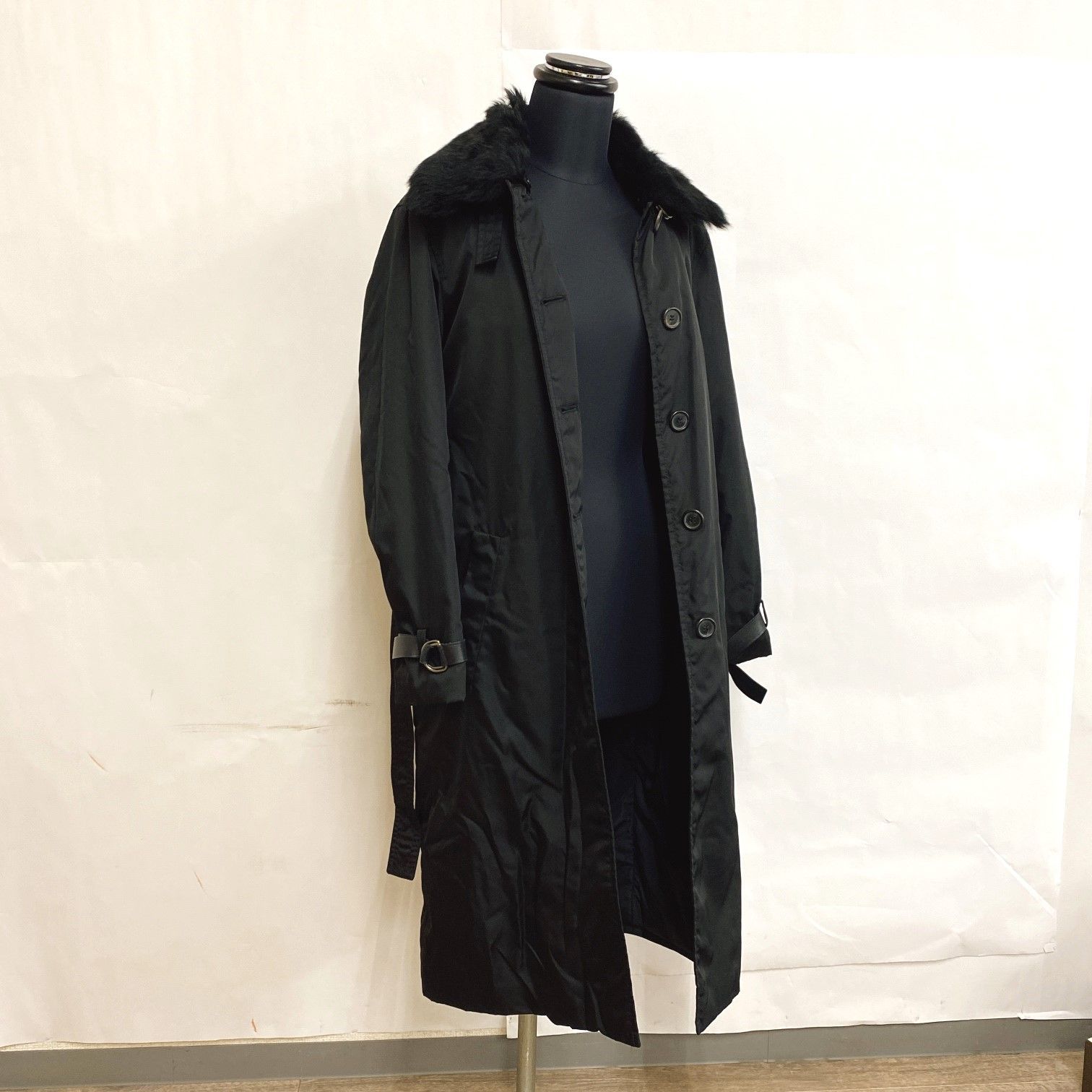 5312359まで限定【極美品】PRADA プラダ ロングコート ブラック 40サイズ