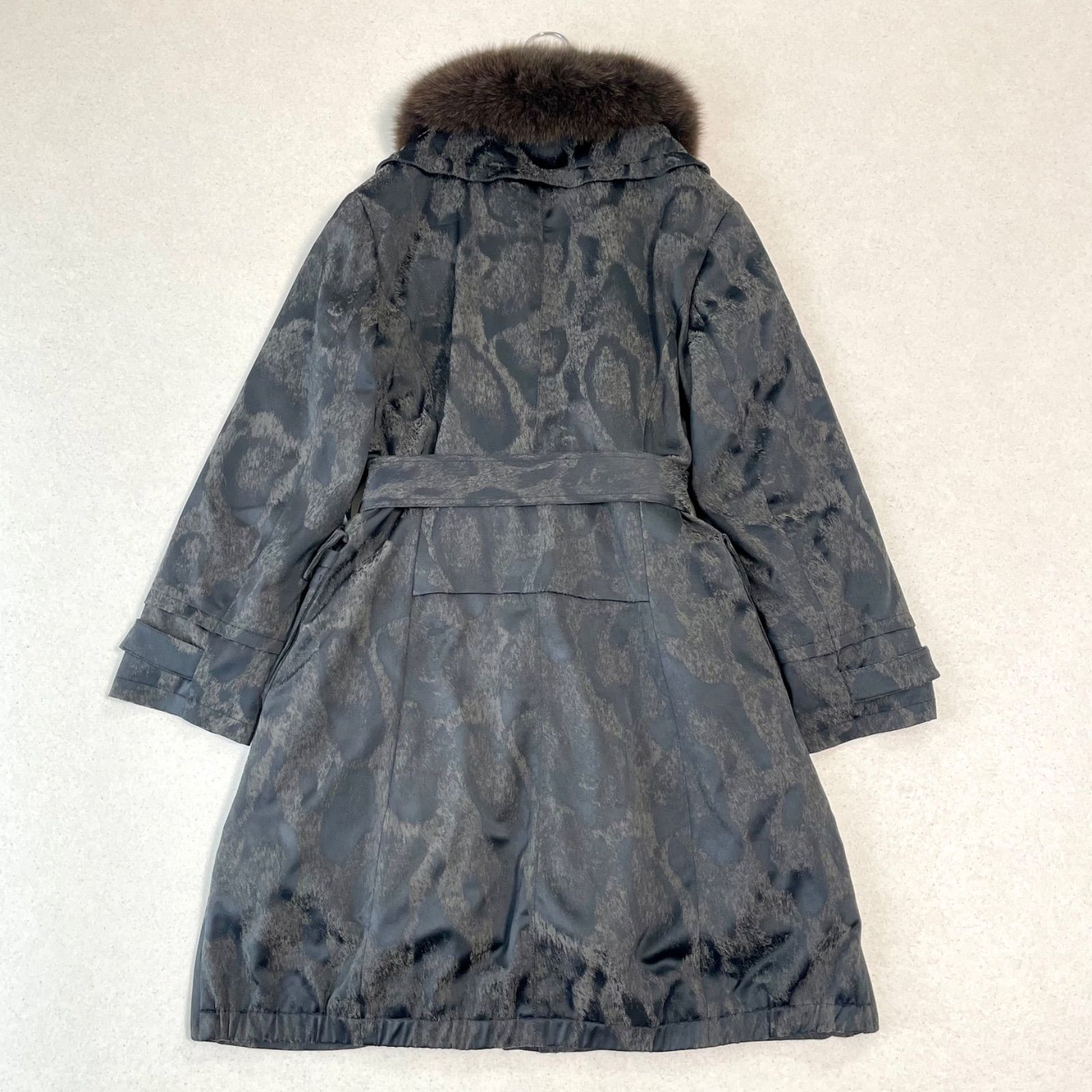 伊太利屋 イタリヤ ITALIYA 豹柄 レオパード Aライン ダウンライク中綿