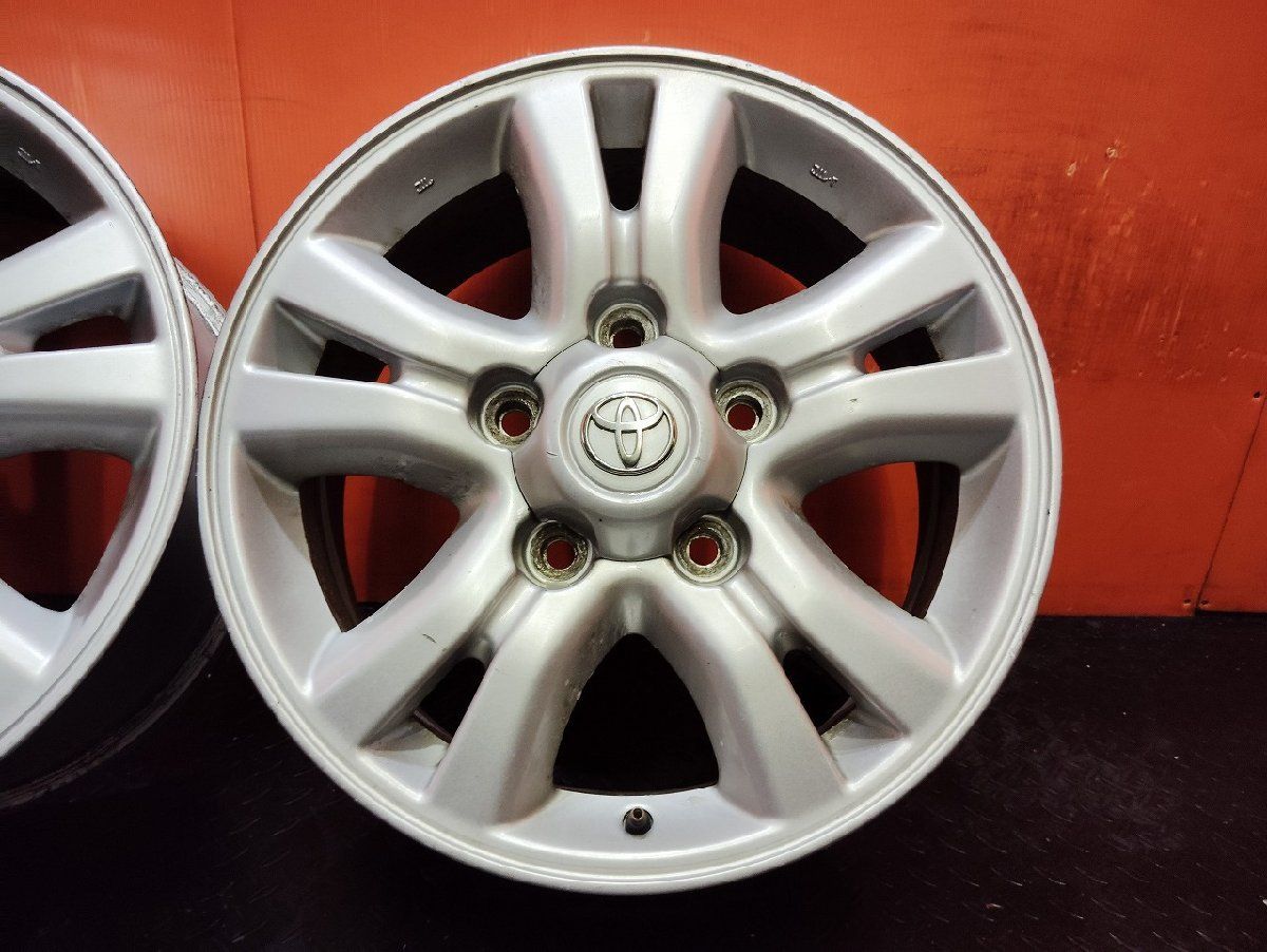 代引OK! トヨタ ランクル100 シグナス 純正ホイール 18インチ 4本 8J5HPCD150 60 VHM771MS
