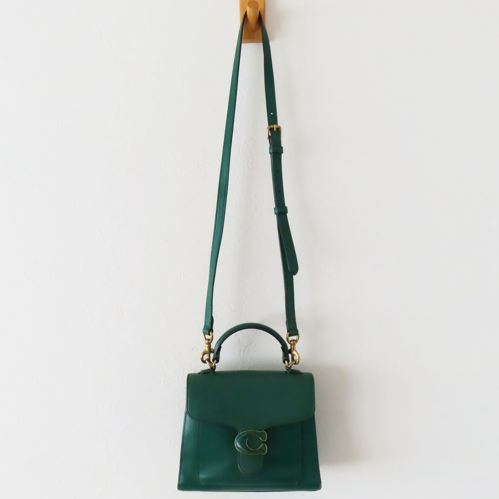 M08 COACH コーチ ピロータビー レザー 2WAY ハンドバッグ