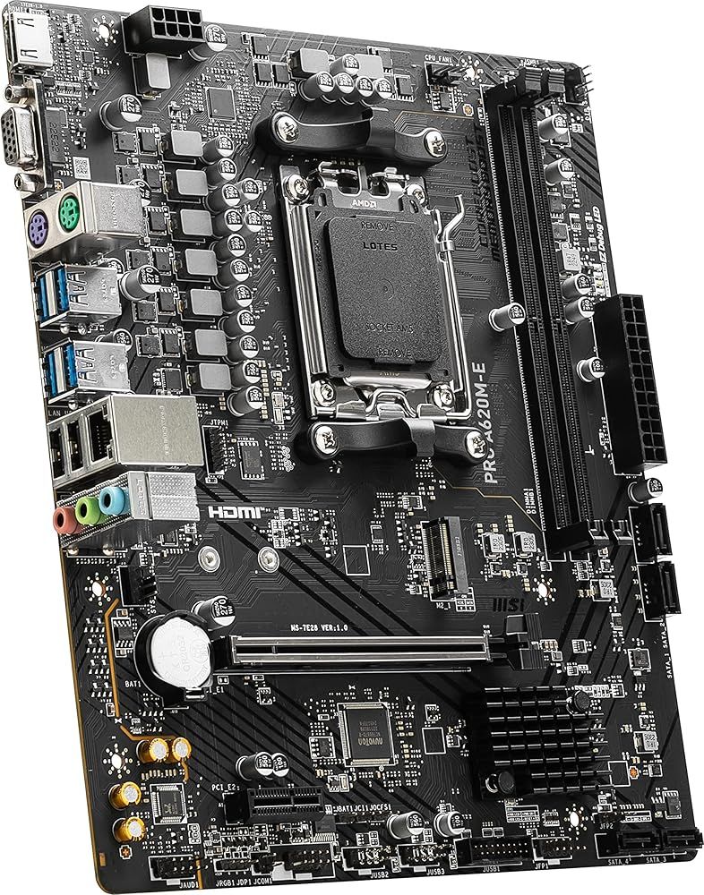 動作品 マザーボードセット（CPU＋MB＋MEM）/#204ms Amazon.co.jp: MSI マザーボードPRO A620M-E Ryzen 7000