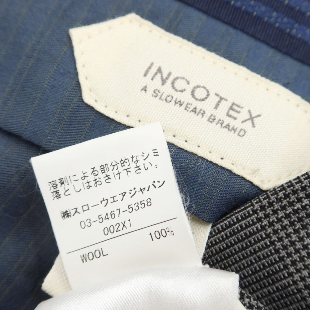 中古】インコテックス INCOTEX SUPER100'S ウール チェック ドレス ...