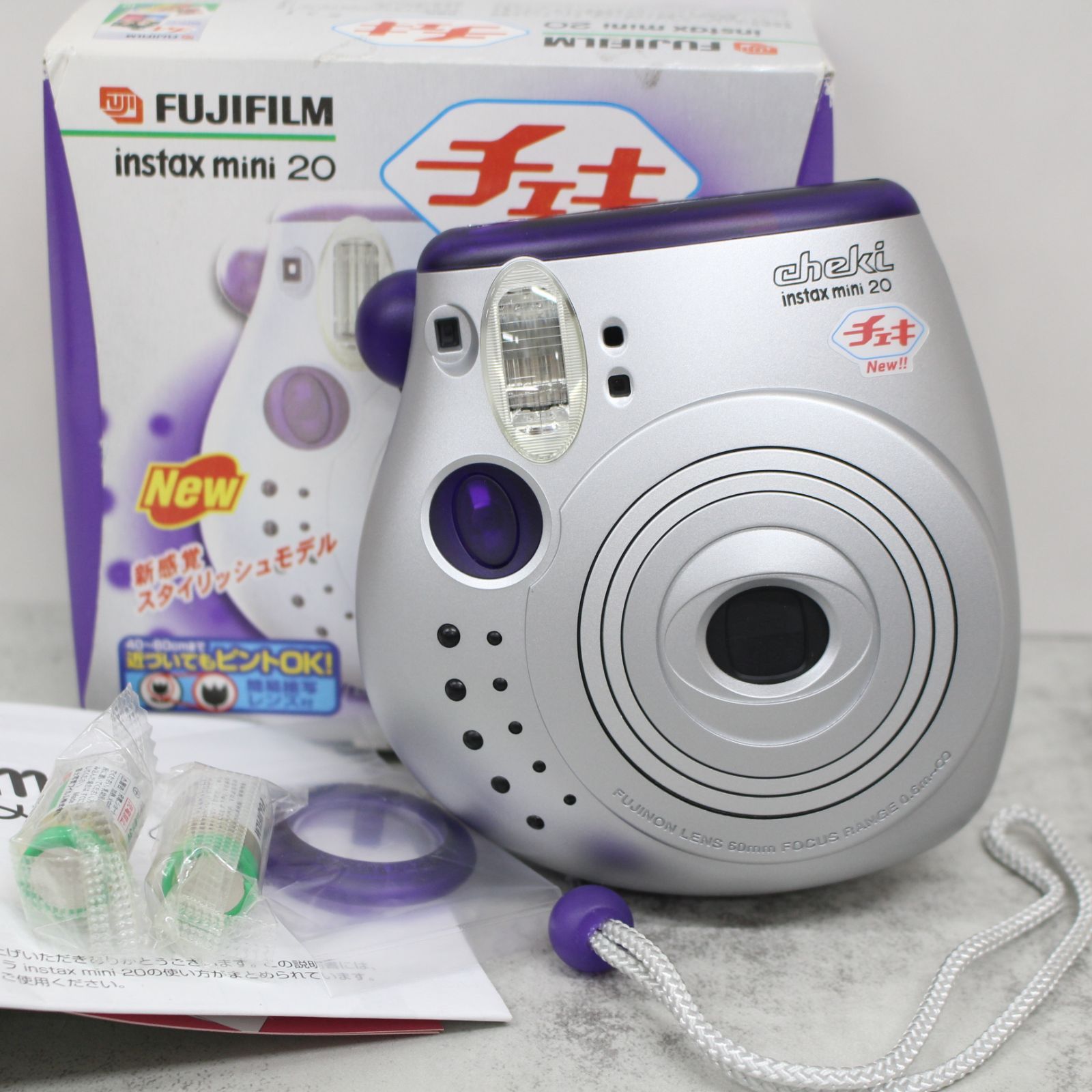 S098)【未使用】FUJIFILM/富士フイルム instax mini 20 パープル 