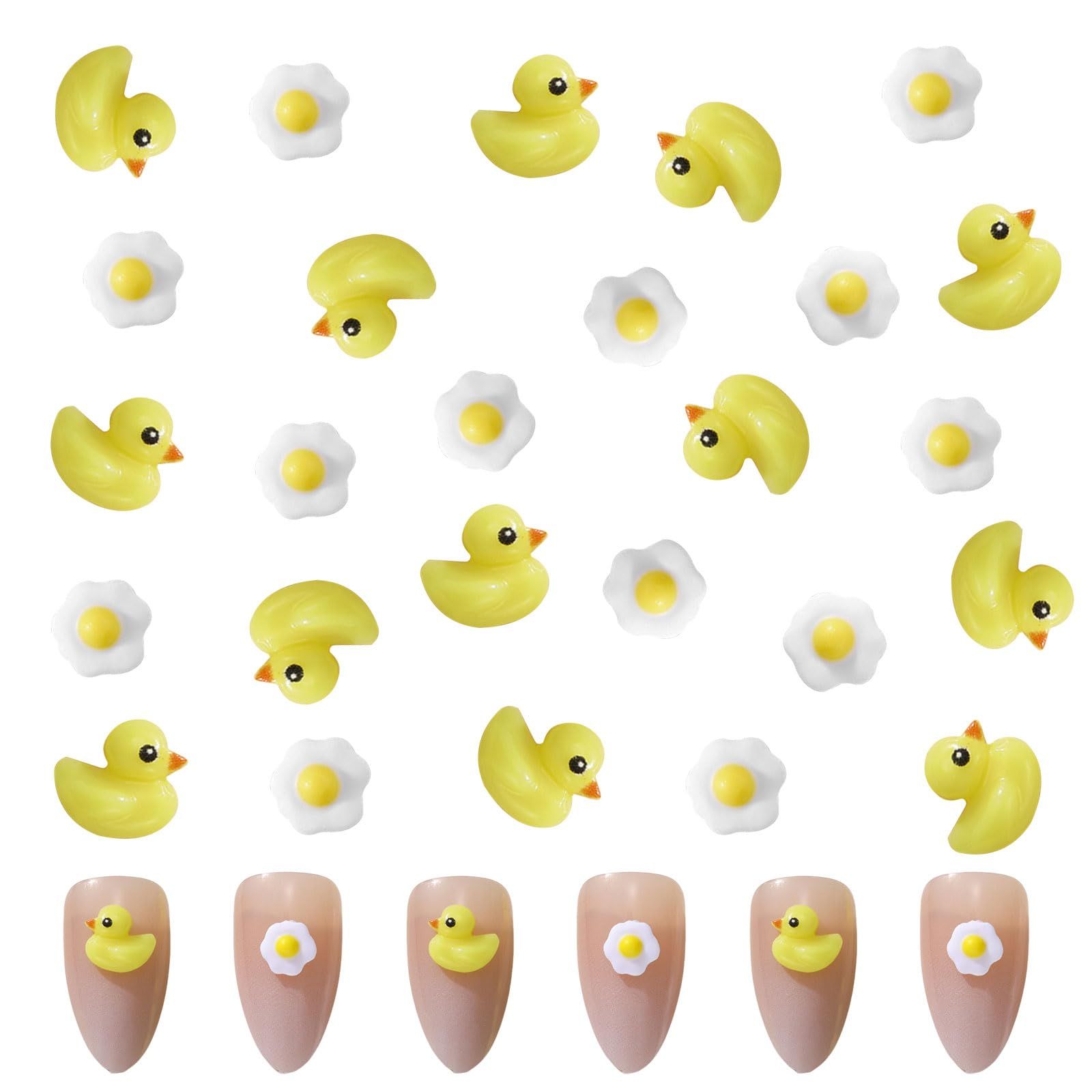 新品 ネイルパーツ アヒル 動物 100個セット 3d 立体 可愛い おしゃれ