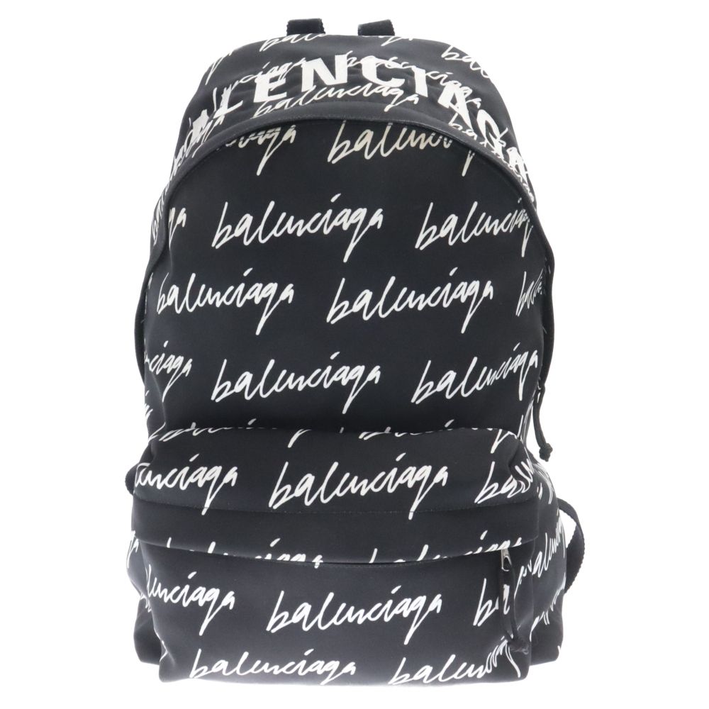 BALENCIAGA (バレンシアガ) 21AW WHEEL BACKPACK 総柄ロゴ ナイロン 