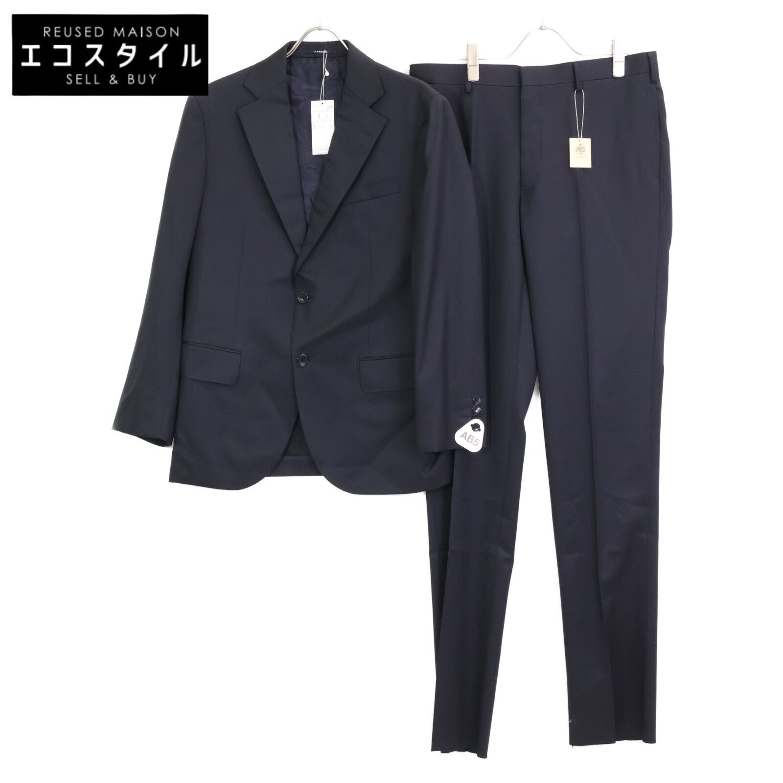 J.PRESS ジェイプレス 25SS ﾈｲﾋﾞｰ JAPAN CRAFT CLOTH ｼﾝｸﾞﾙ2つ釦ｽｰﾂ AB5