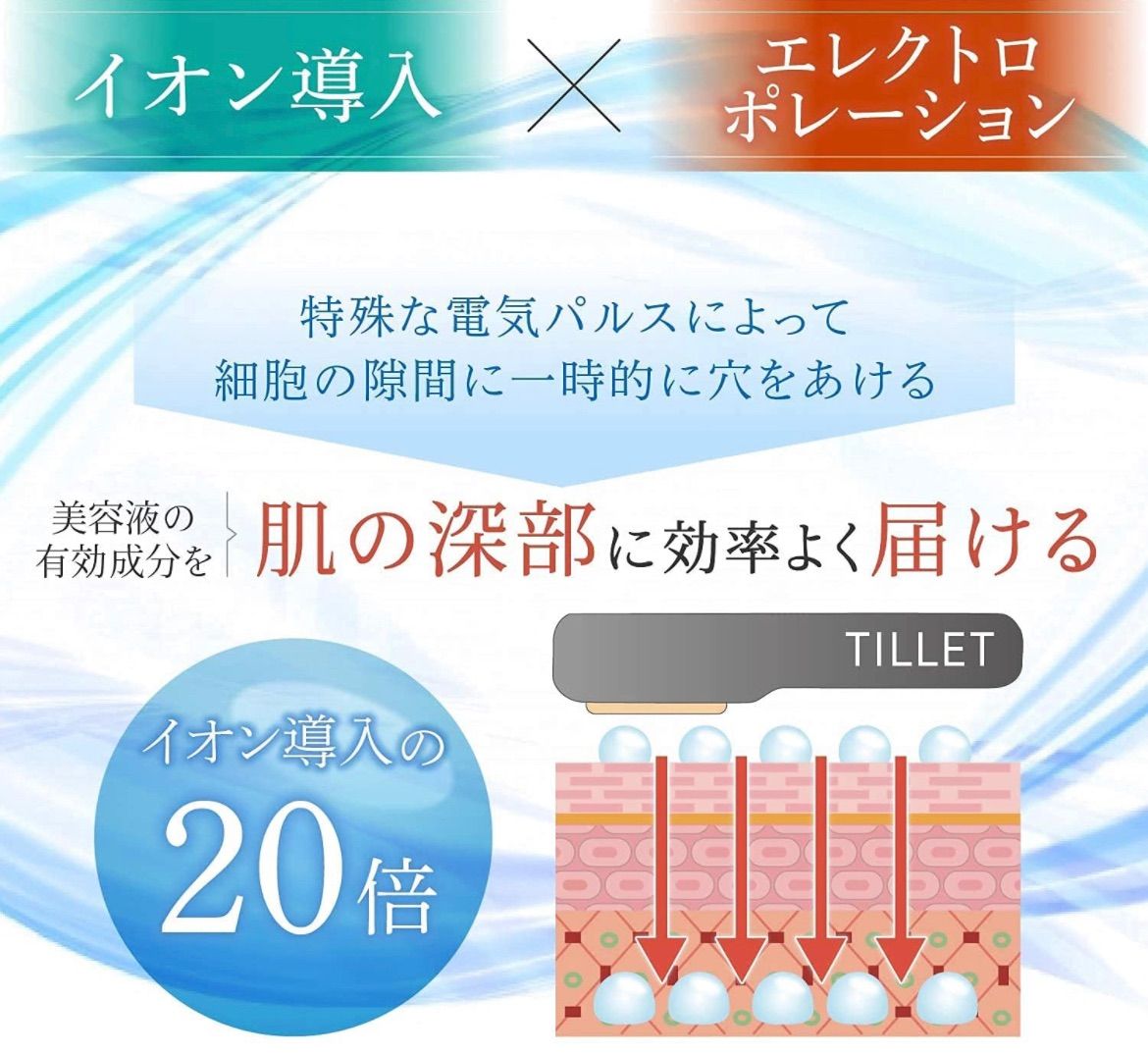 TILLET 美顔器 バリブラシ-