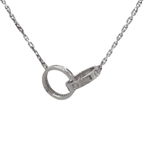 CARTIER(カルティエ) ラブコレクション LOVE ネックレス セミパヴェ  