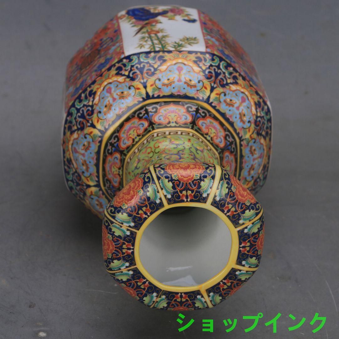 花鳥八方瓶は大清雍正琺瑯彩窓窓瓶  景徳鎮 陶磁器 装飾品 工芸品 美術品 置物 花鳥八方瓶は清雍正琺瑯彩窓窓瓶 景徳鎮 陶磁器 装飾品 現代工芸