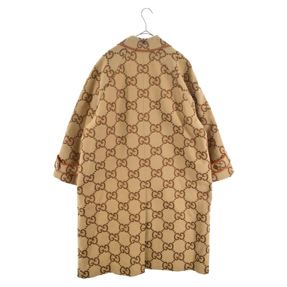 GUCCI (グッチ) Jumbo GG Canvas Wool Car Coat ジャンボ GG