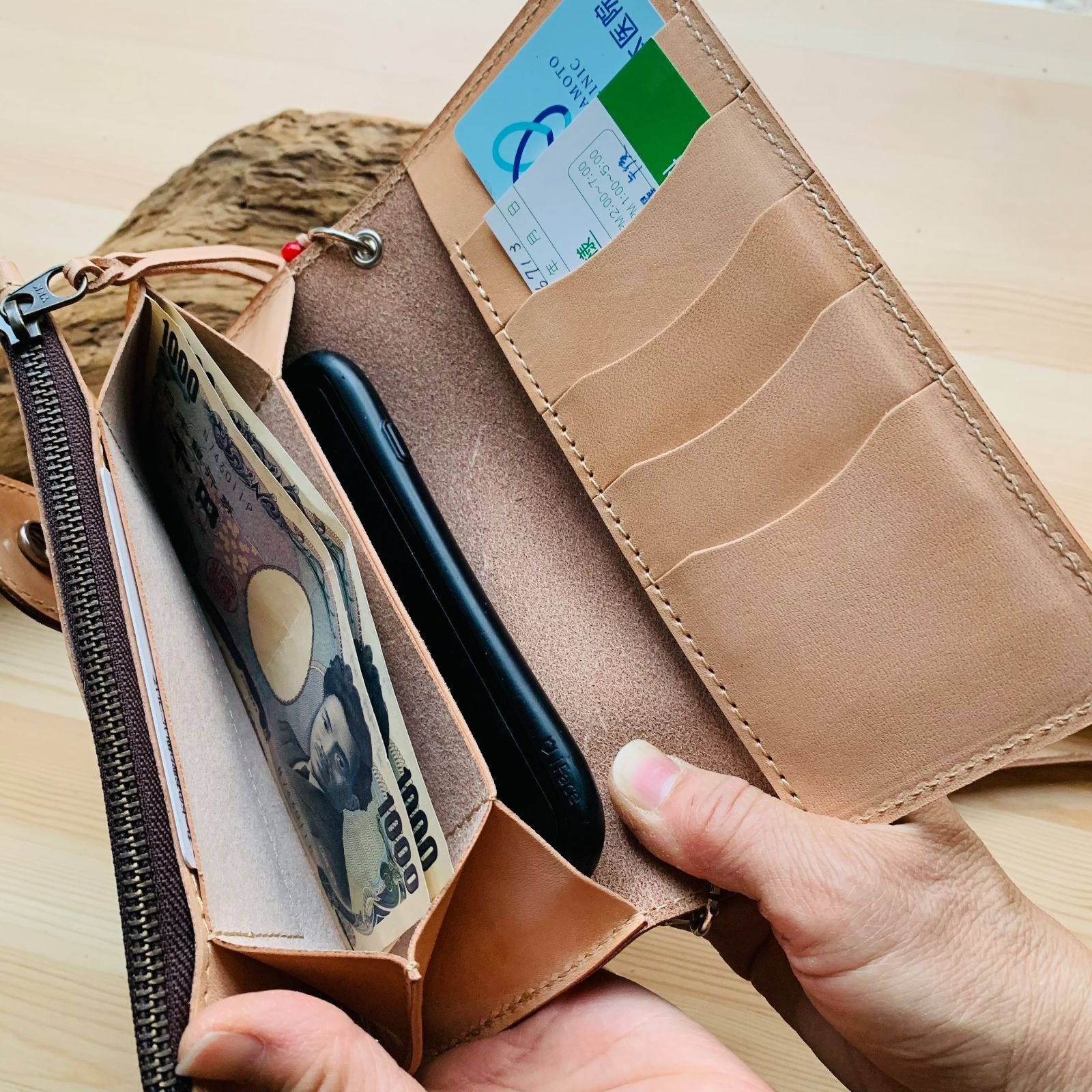 栃木レザー 本革 日本製 新品 長財布 お財布ショルダーバッグ お財布 