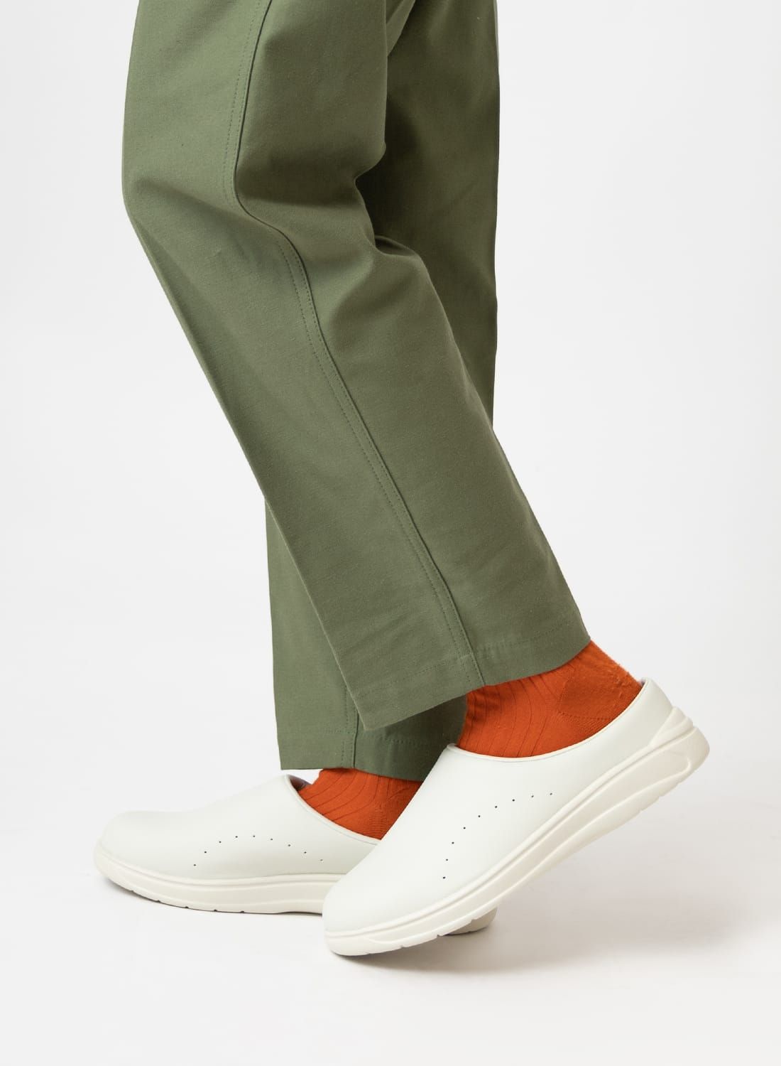 ムーンスター MOONSTAR 810s カフ ET004 CAF スリッポン サボ スニーカー レザーシューズ 滑りにくい 防滑 /OFFWHITE/24.0cm ET004