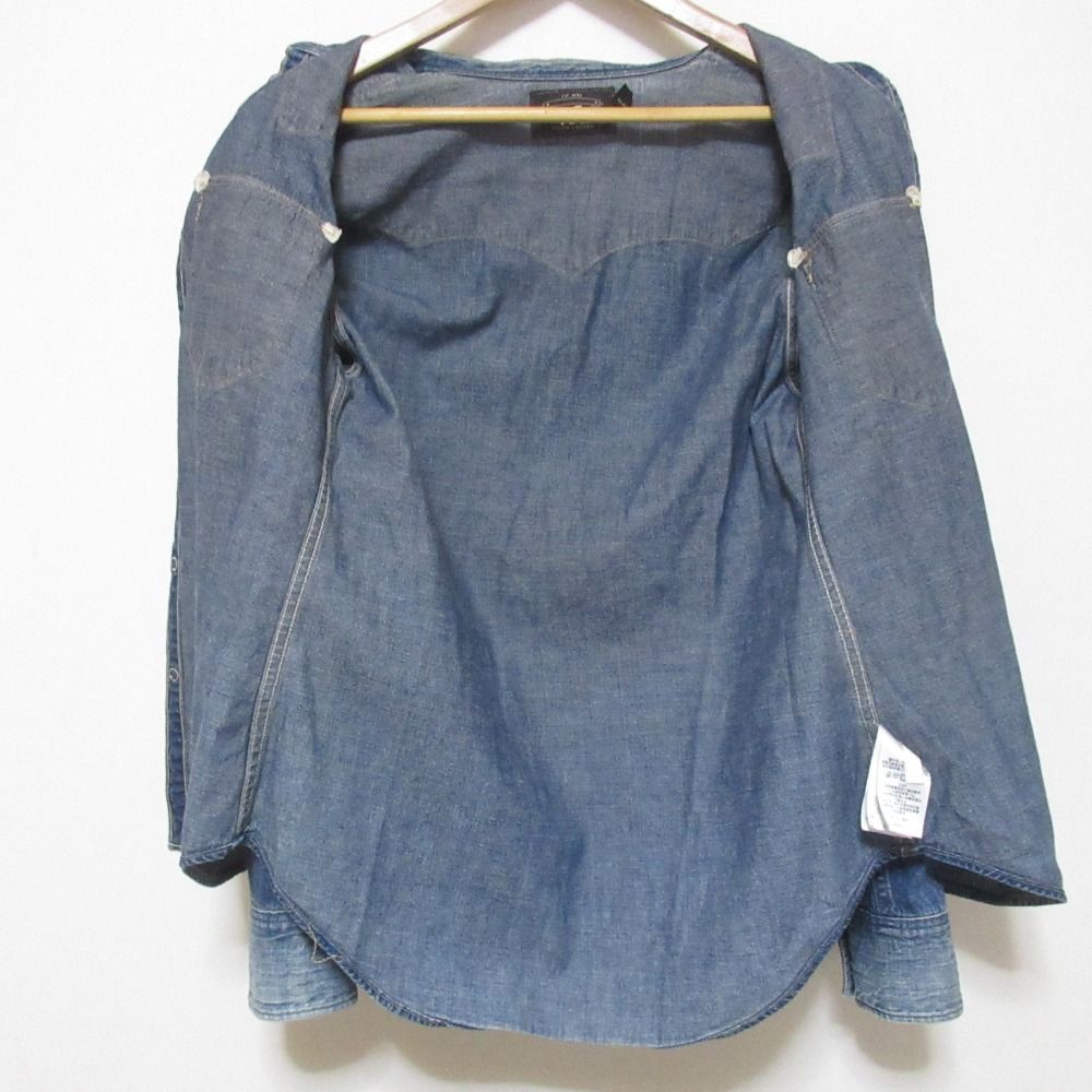 美品 RRL RALPH LAUREN ラルフローレン ユーズド加工 デニムウエスタン