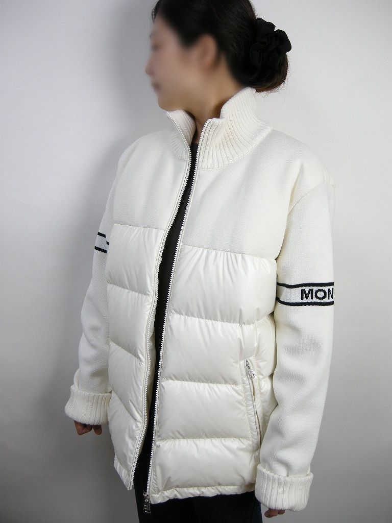 サイズXL□新品□モンクレール ニット切替ダウンジャケット
