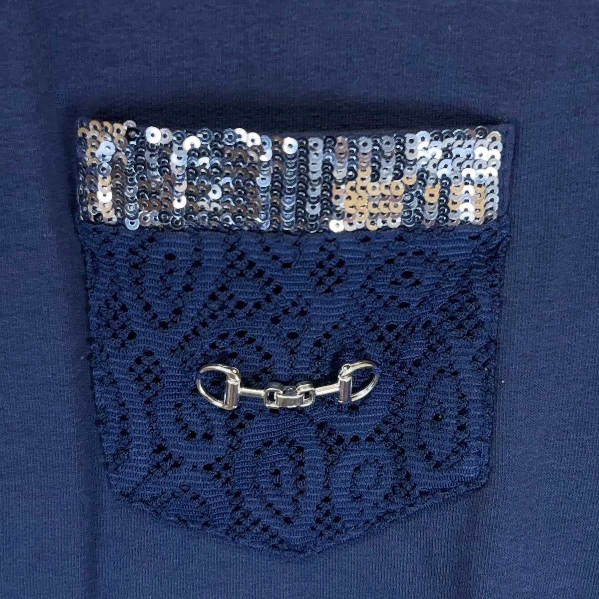 Chriwen クリューベン Silver Blue ストレッチ ジップアップ 長袖 ライディング ロングスリーブ ジャケット XS ネイビー レディース 乗馬 馬術