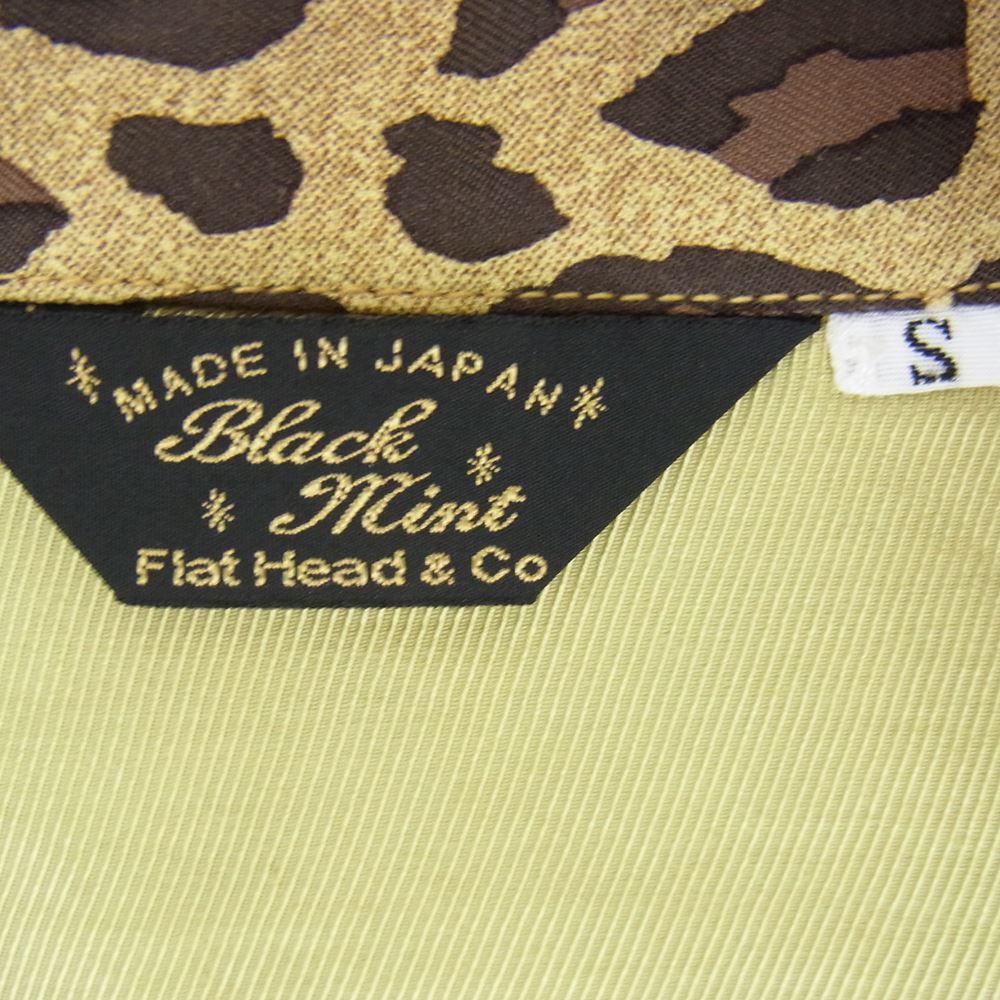 THE FLAT HEAD ザフラットヘッド Black Mint レーヨン ヒョウ柄