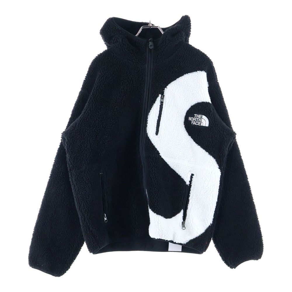 SUPREME シュプリーム 20AW ×THE NORTH FACE S Logo Hooded Fleece Jacket NT62004I Sロゴフーデッドジップアップフリースジャケット ブラック
