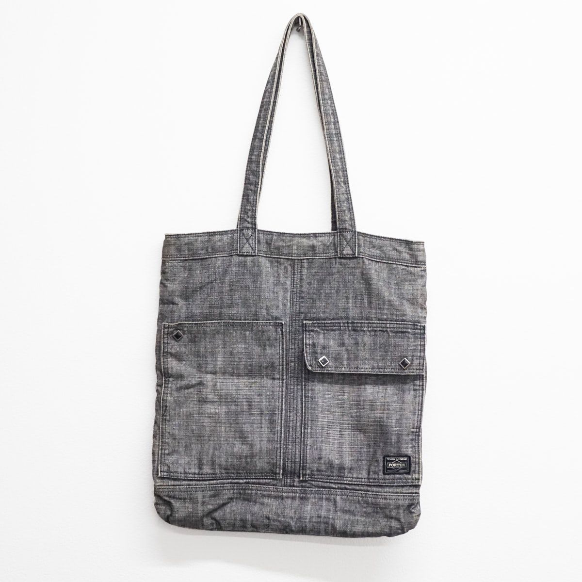 キララ⭐︎さま専用　PORTER デニムトートバッグ pumpkin port トートバッグ デニムデカトートBAG レディース