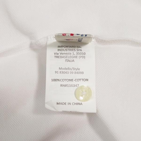 snc モンクレール Moncler ポロシャツ XXL 白 半袖 ワッペン ロゴ