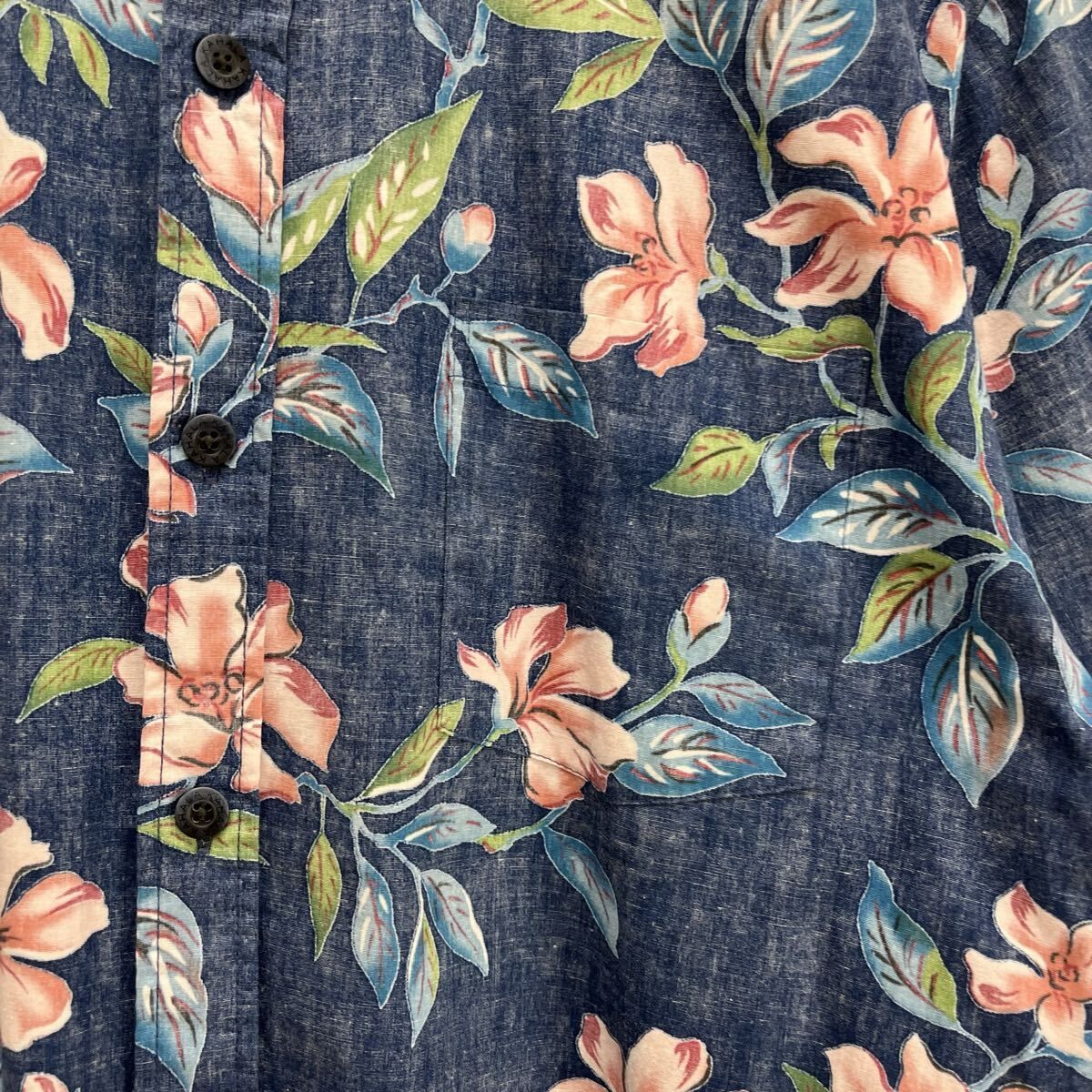 美品 ハワイ製 KAHALA アロハシャツ M ネイビー アロハ 総柄 3120-kg10-navy-f.jpg