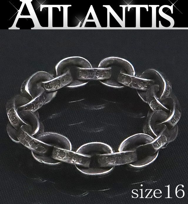CHROME HEARTS 銀座店 クロムハーツ ペーパーチェーン リング 指輪 メンズ シルバー SV925 約16号 100323