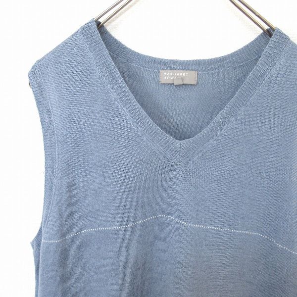 マーガレット・ハウエル MargaretHowell リネンニット ベスト a943583ss