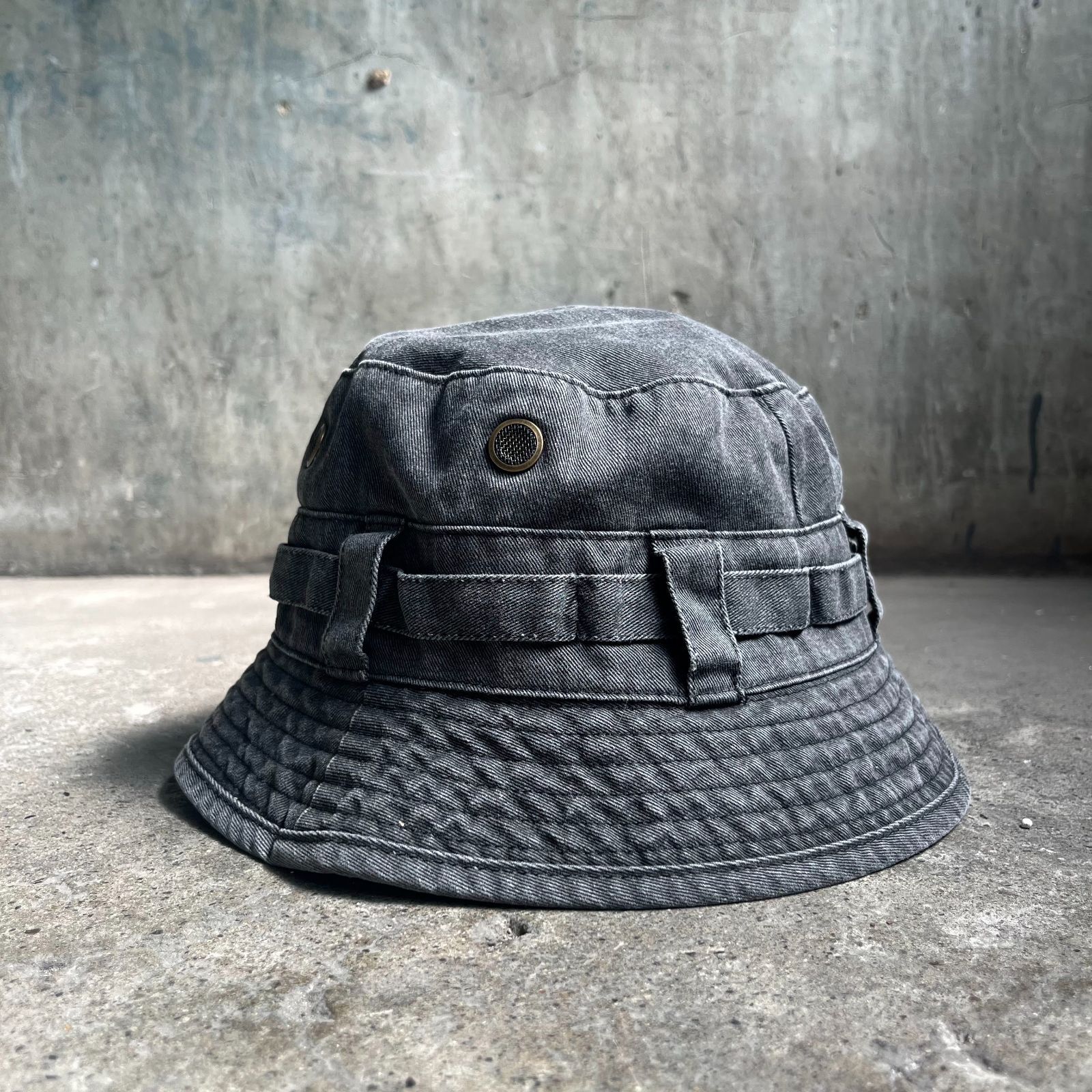 STABRIDGE Bandana Jungle Hat (Washed Black) the Apartment