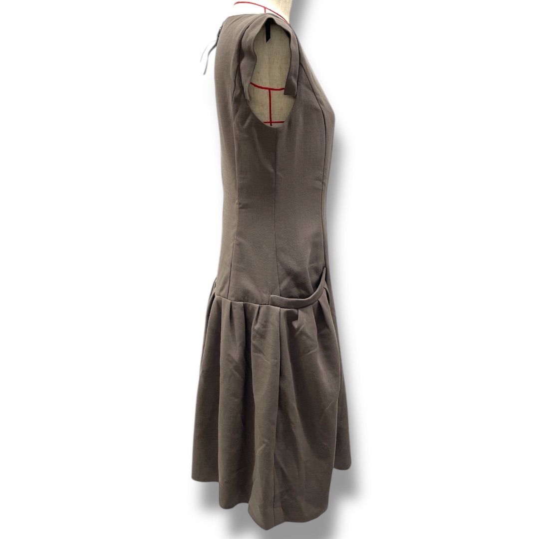 【DAISY LIN FOXEY】ノースリーブ　フレアワンピース　バイカラー DAISY LIN FOXEY】ノースリーブ フレアワンピース バイカラー