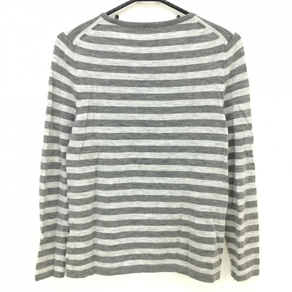 LANVIN COLLECTIONモックネックニット 杢グレー L モールモック