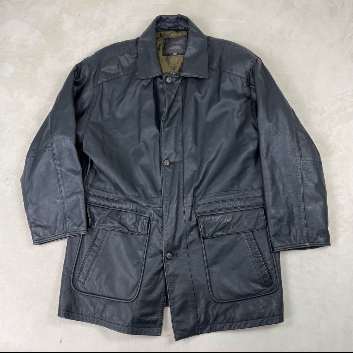 美品 STRATHCONAR カウレザージャケット キルティング XL 美品 STRATHCONAR カウレザージャケット キルティング XL