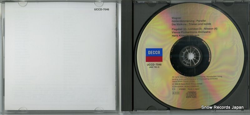 CD】ハンス・クナッパーツブッシュ ワーグナー：名演集 UCCD-7046