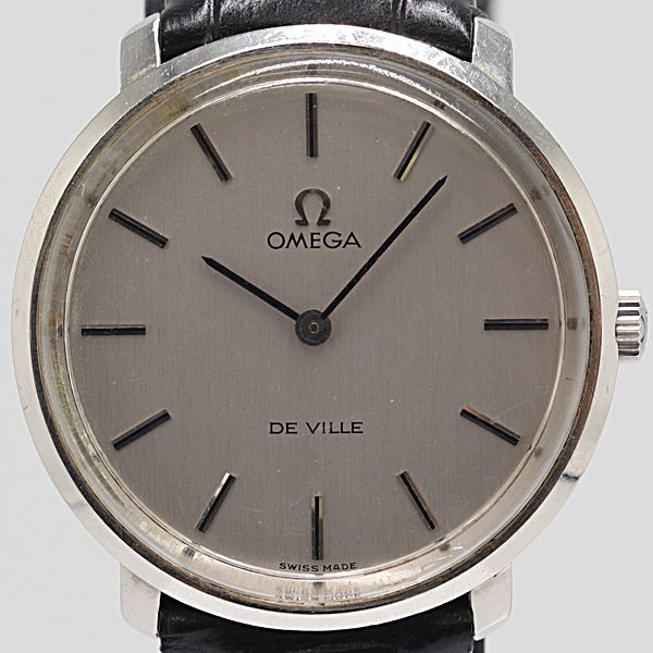 オメガ　デビル　手巻き　tool104 6087 OMEGA Deville TOOL 104 オメガ デビル ネイビー文字盤 手巻き