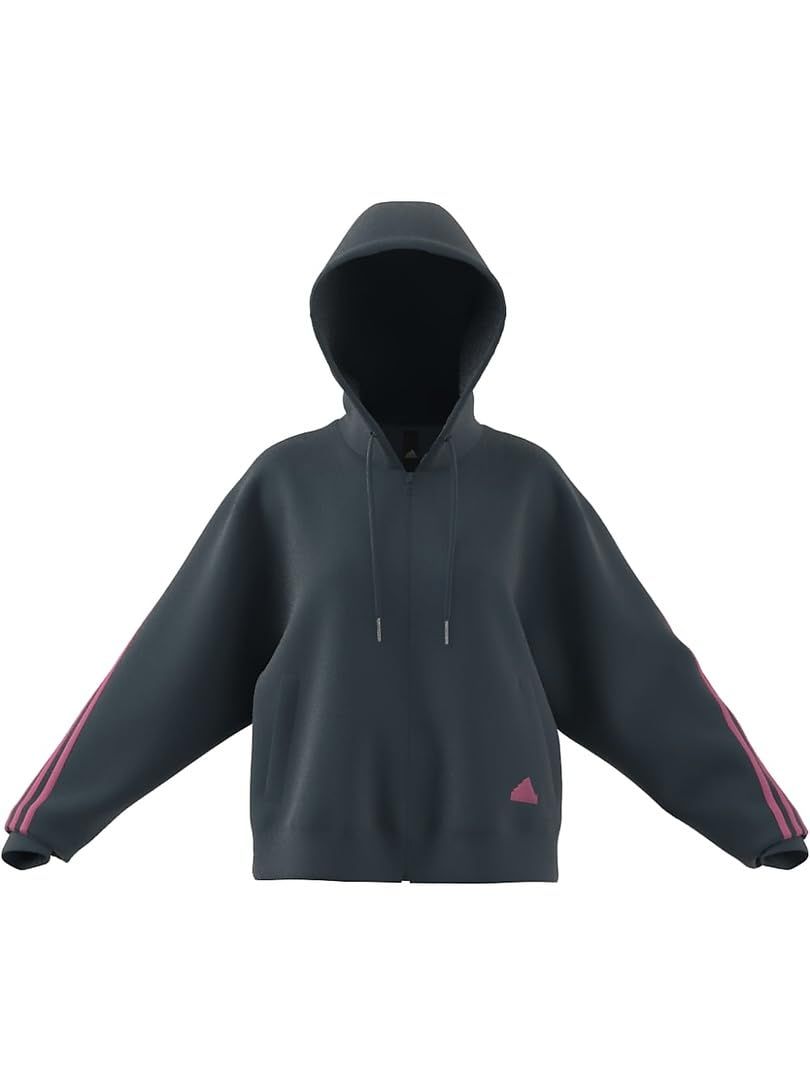 adidas アディダス W FI 3S スウェットFZフーディ アークティックナイト L