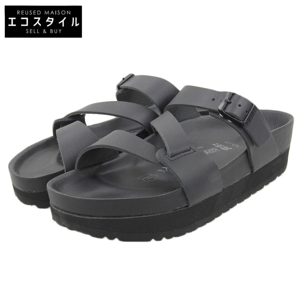 BIRKENSTOCK ビルケンシュトック 未使用 BIRKENSTOCK ビルケンシュトック 【×ワイズ】 Plan B ブラットフォームサンダル メンズ ブラック 39 63301 39