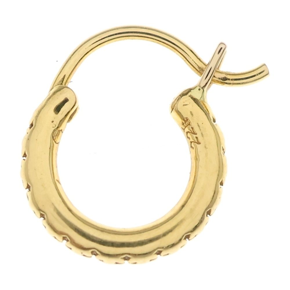 CHROME HEARTS クロムハーツ 22K HOOP TFL SML フープピアス ゴールド