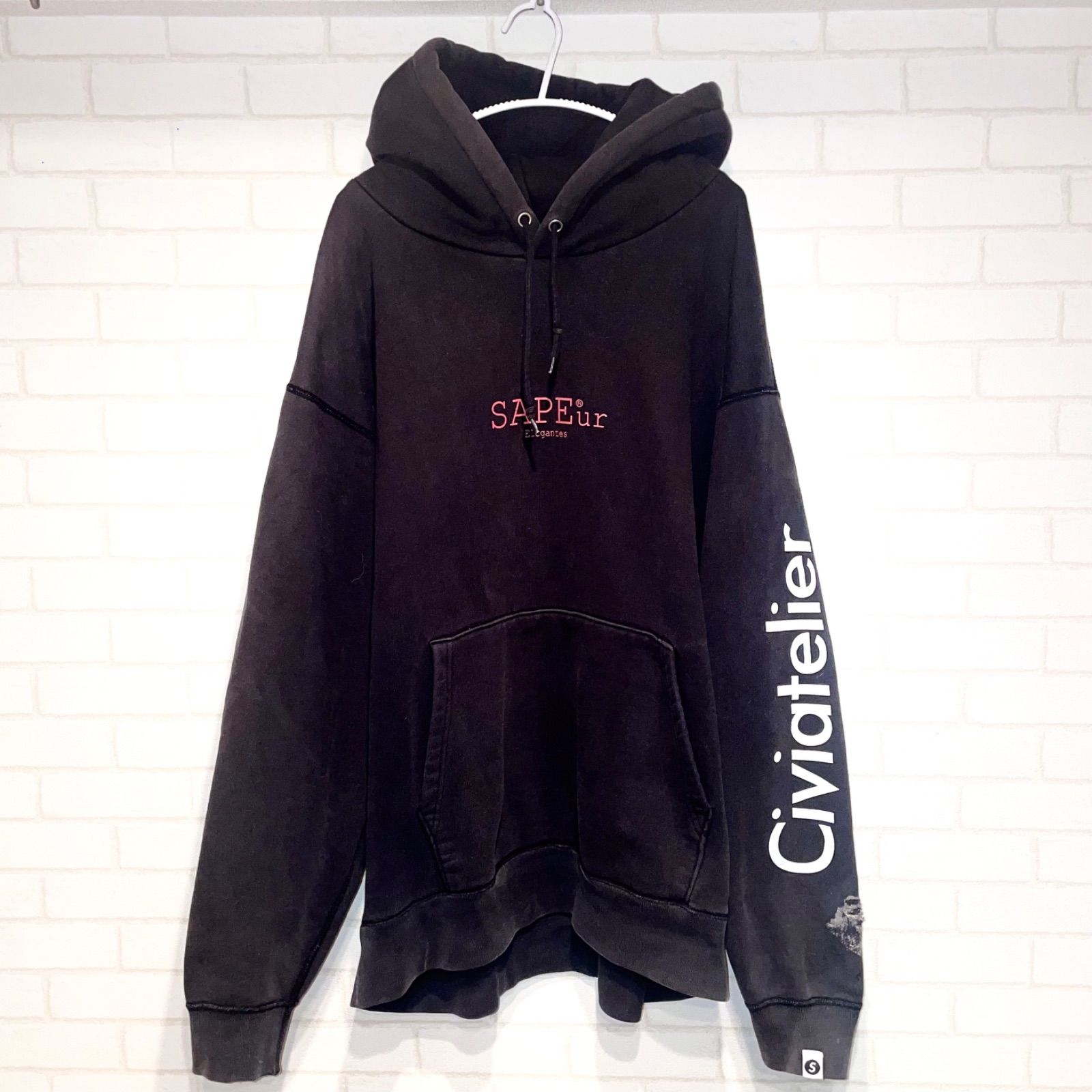 SAPEur × CIVIATELIER サプール ロッドマン RODMAN コラボ パーカー フーディ BLK ブラック XXL 古着 - メルカリ