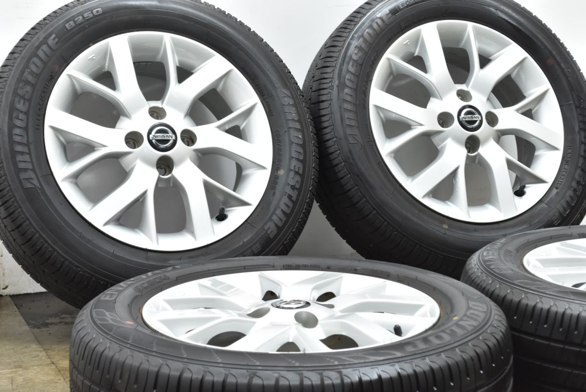 程度良好品 ニッサン E12 ノート 純正 15in 5.5J 40 PCD100 ブリヂストン エナセーブ EC204 ブリヂストン B250 185 65R15 可