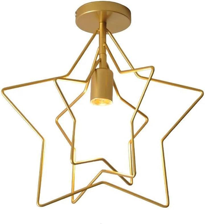 ｋｌ∞ＬＥＥ＼Ｋｏｒｅｙｏｓｈｉ＼Ｌｉｗｅｉｋｅ 千飾 シーリングライト ペンタゴン型 レトロ 北欧クリエイティブ 屋内照明 工業風 おしゃれ 照明ライト 引っ掛シーリング式 リビング 