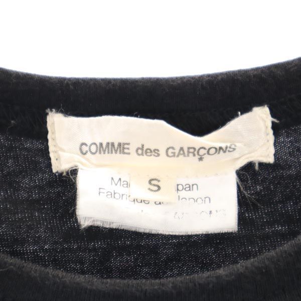 コムデギャルソン 2008年 デザイン カットソー S ブラック COMME des GARCONS 日本製 レディース 【中古】 【230829】