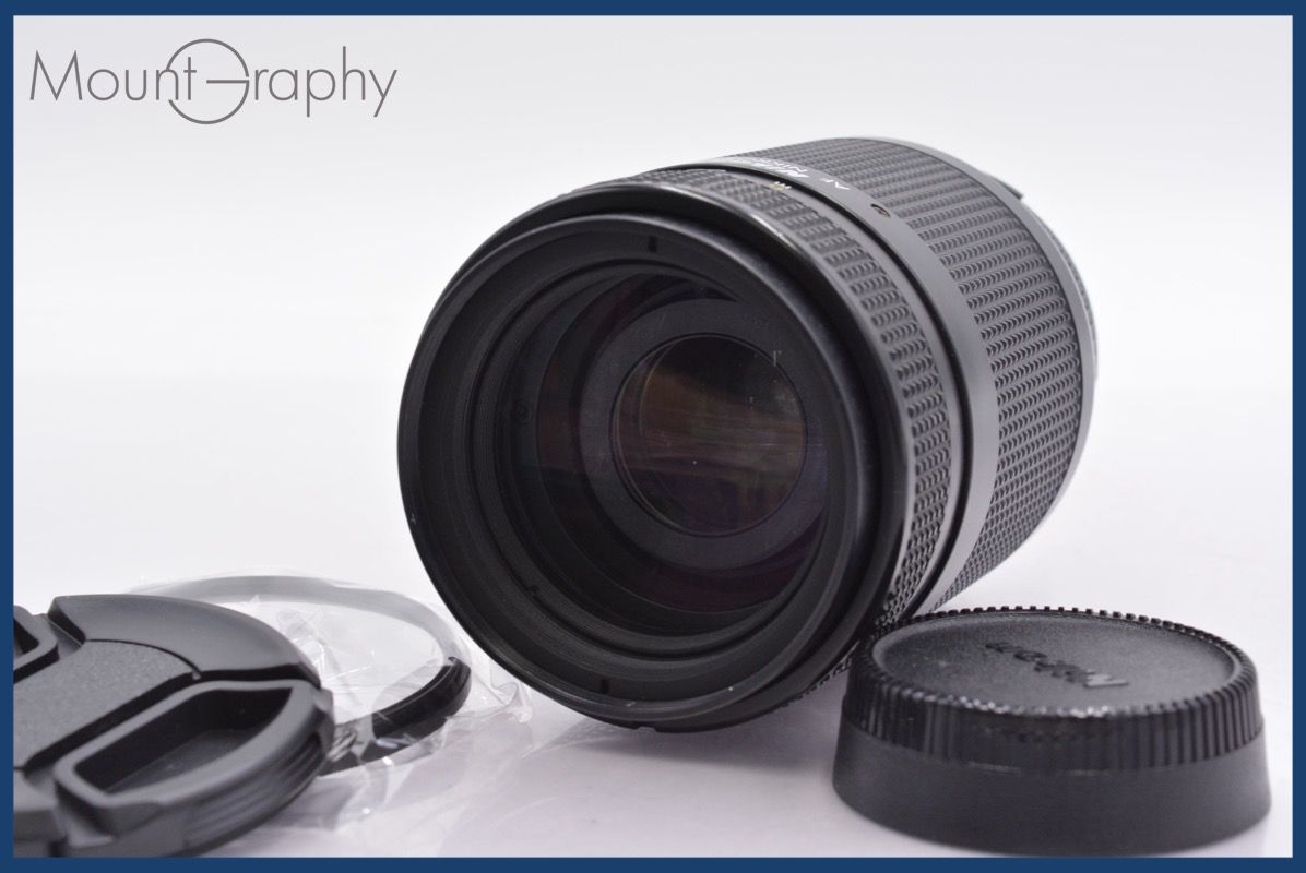 ニコン Nikon AF NIKKOR 70-210mm F4-5.6 前後キャップ-レンズフィルター付 完動 同梱可 am224