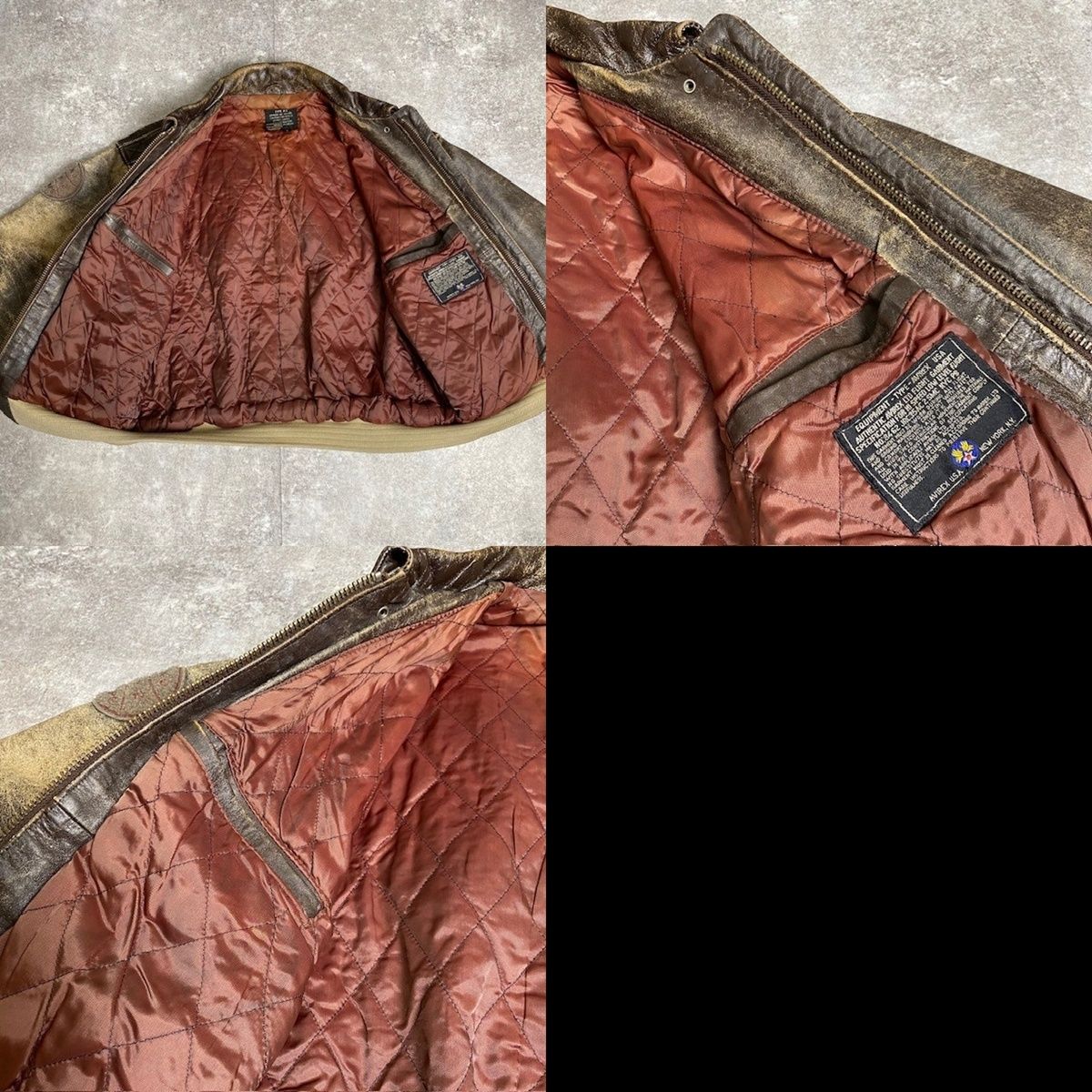 AVIREX アヴィレックス TYPE A-2 レザーフライトジャケット Dago Red S