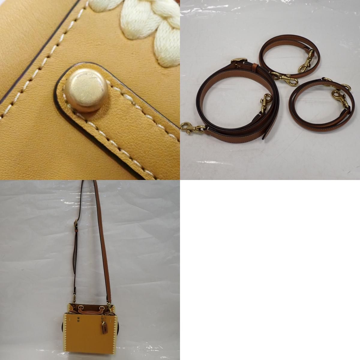 Th994531 コーチ ローグ 20・クロシェ CJ636 ハンドバッグ 3way  